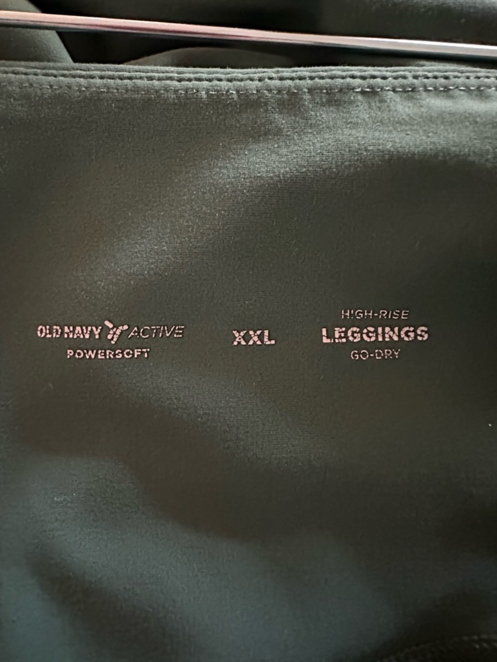 Old Navy Active POWERSOFT Hi-Rise leggings Go-Dry XXL w/pockets and jogger cuff - Picture 5 of 5